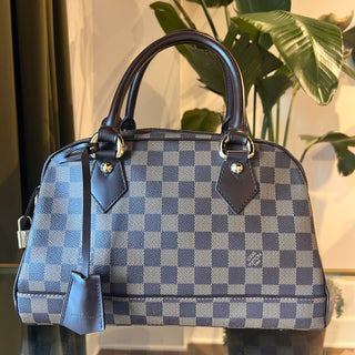 LOUIS VUITTON Duomo Damier Ebene Brown Canvas Satchel Bag