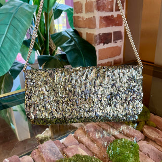 DOLCE & GABBANA Sequined Multicolor Chain Crossbody