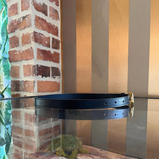 GUCCI Small GG Marmont Black Leather Belt 70/28 (US 24)