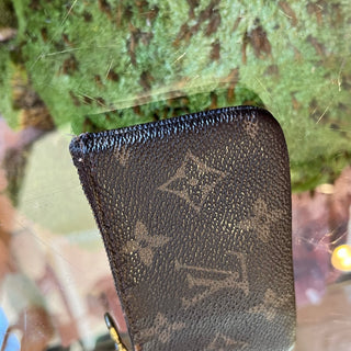 LOUIS VUITTON Key Cles Monogram Canvas Brown Vintage Pouch