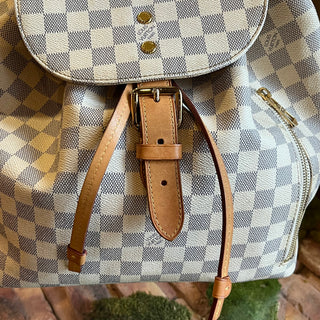 LOUIS VUITTON Sperone Damier Azur Canvas Backpack Bag