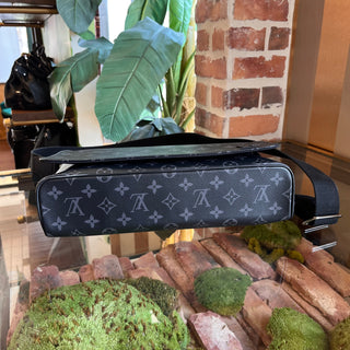 LOUIS VUITTON District MM Black Monogram Eclipse Canvas Crossbody Bag