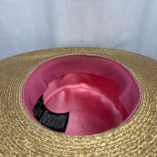 GUCCI Lamé Papier Gold Hat