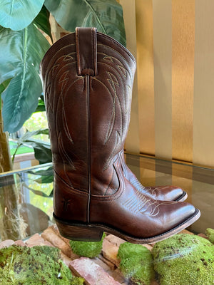 FRYE Brown Leather Billy Cowgirl Boots sz6