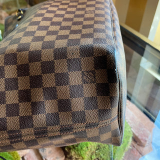 LOUIS VUITTON Neverfull MM Damier Ebene Brown Canvas Tote Bag