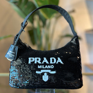 PRADA Re Edition Sequins Shoulder Bag Mini