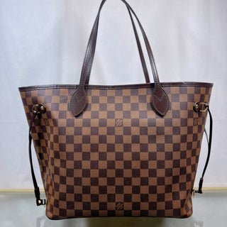 LOUIS VUITTON Neverfull MM Damier Ebene Canvas Tote Bag