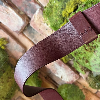 CHANEL Boy Bag Maroon Quilted Patent Leather Shoulder Bag