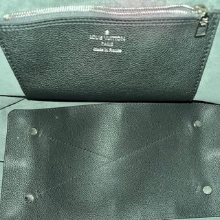 LOUIS VUITTON Carmel Black Mahina Leather Hobo Bag