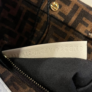 FENDI Peekaboo Mini White Leather Top Handle