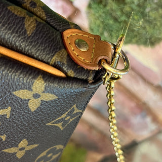 LOUIS VUITTON Eva Brown Monogram Canvas Clutch Bag