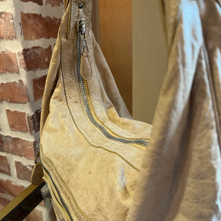 BALENCIAGA Giant 21 Beige Chevre Leather Hobo Bag