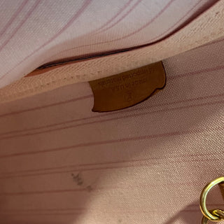 LOUIS VUITTON Neverfull MM Damier Azur Canvas Tote Bag