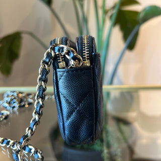 CHANEL Double Zip Clutch