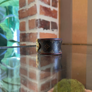LOUIS VUITTON Monogram Canvas Saveit Cuff Bracelet