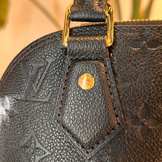 LOUIS VUITTON Neo Alma BB Black Monogram Empriente Leather Satchel