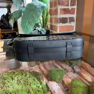 GOYARD Belvedere II Messenger MM Black Goyardine Canvas Crossbody