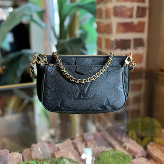 LOUIS VUITTON Multi Pochette Accessoires Black Empriente Monogram Crossbody