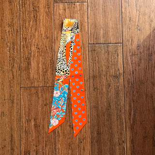HERMES Jungle Love Love Silk Twilly