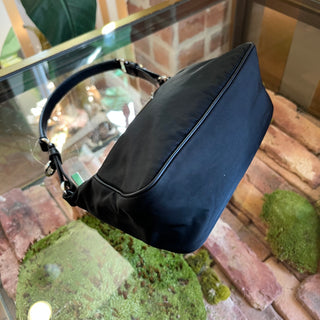 PRADA Black Nylon Shoulder Bag