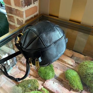 GUCCI Basketball Mini Black Water Buffalo Leather Tifosa Crossbody Bag