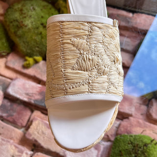 VALENTINO White Leather Espadrilles SZ 39 (US 9)
