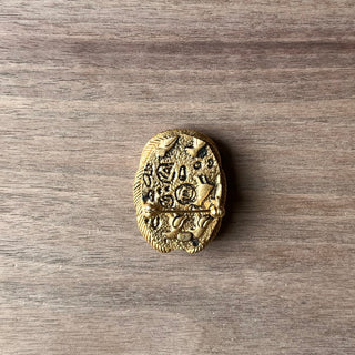 CHANEL Scarab Gold Tone Brooch