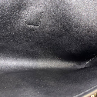 HERMES Jige 29 Black Swift Leather Clutch Bag