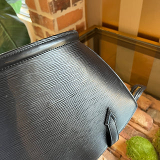 LOUIS VUITTON Saint Jacques PM Black Epi Leather Tote Bag