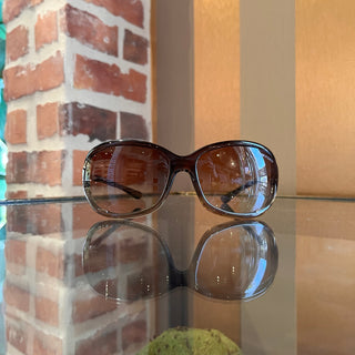 TOM FORD Jennifer TF8 38F Brown Acetate Round Sunglasses
