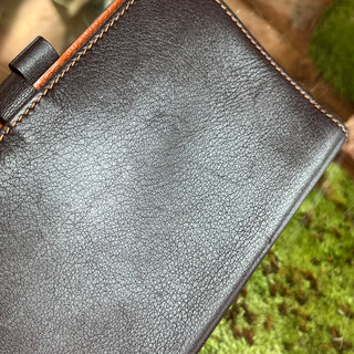 HERMES Continental Chocolate Swift Leather Wallet