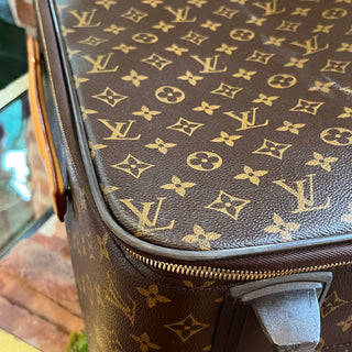 LOUIS VUITTON Pegase 60 Brown Monogram Canvas Rolling Luggage