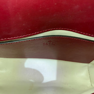 GUCCI GG Marmont Medium Rosso Ancora Red Leather Shoulder Bag