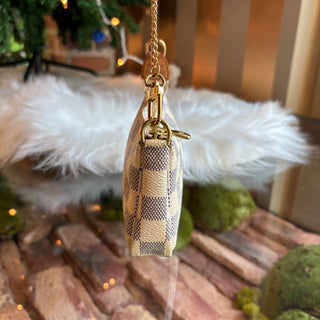 LOUIS VUITTON Damier Azur Pochette Accessories Mini