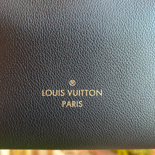 LOUIS VUITTON On My Side Black Calfskin Monogram Tufting Tote Bag