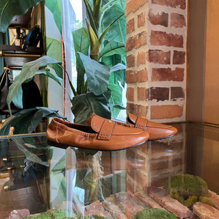 TORY BURCH Bourbon Leather Ballet Loafers SZ6M