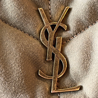 SAINT LAURENT Loulou Puffer Mini Quilted Canvas Shoulder Bag