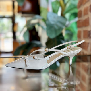 MIU MIU Patent Leather Slingbacks with Buckles SZ 39.5