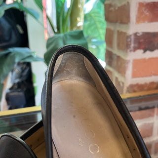 GUCCI Vintage Black Leather Horsebit Loafers SZ7
