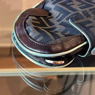 FENDI Zucca Canvas Vanity Clutch