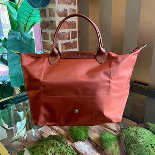 LONGCHAMP Le Pliage Club Medium Chestnut Nylon Tote