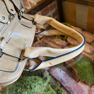 CHLOE Bay Beige Leather Quilted Tote Bag