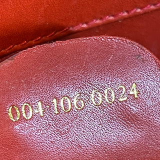 GUCCI Red Micro GG Canvas Vintage Crossbody Bag