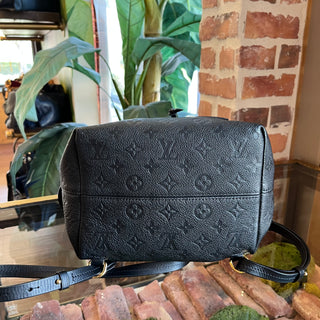 LOUIS VUITTON Montsouris Black Monogram Empreinte Leather Backpack