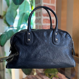 CHANEL Rue de Cambon Large Black Caviar Leather Bowling Bag