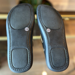 BURBERRY Housecheck Black Rubber Slippers