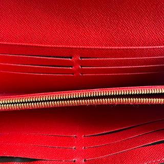 LOUIS VUITTON Sarah Poppy Coquelicot Monogram Wallet