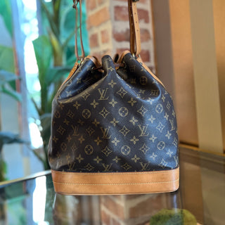LOUIS VUITTON Noe Brown Monogram Canvas Vintage Bucket Bag