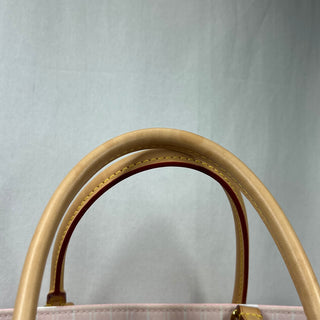 LOUIS VUITTON On The Go GM Light Pink Yellow Giant Monogram Canvas By The Pool Tote Bag