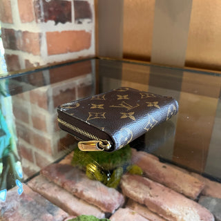 LOUIS VUITTON Monogram Brown Coated Canvas Zippy Coin Purse